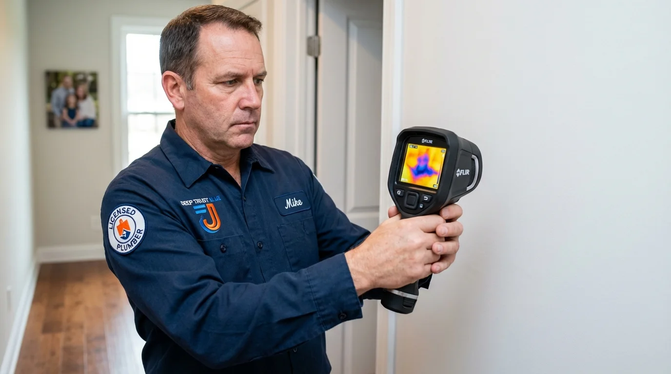 Thermal imaging leak detection by Johns Plumbing LLC in Fort Payne